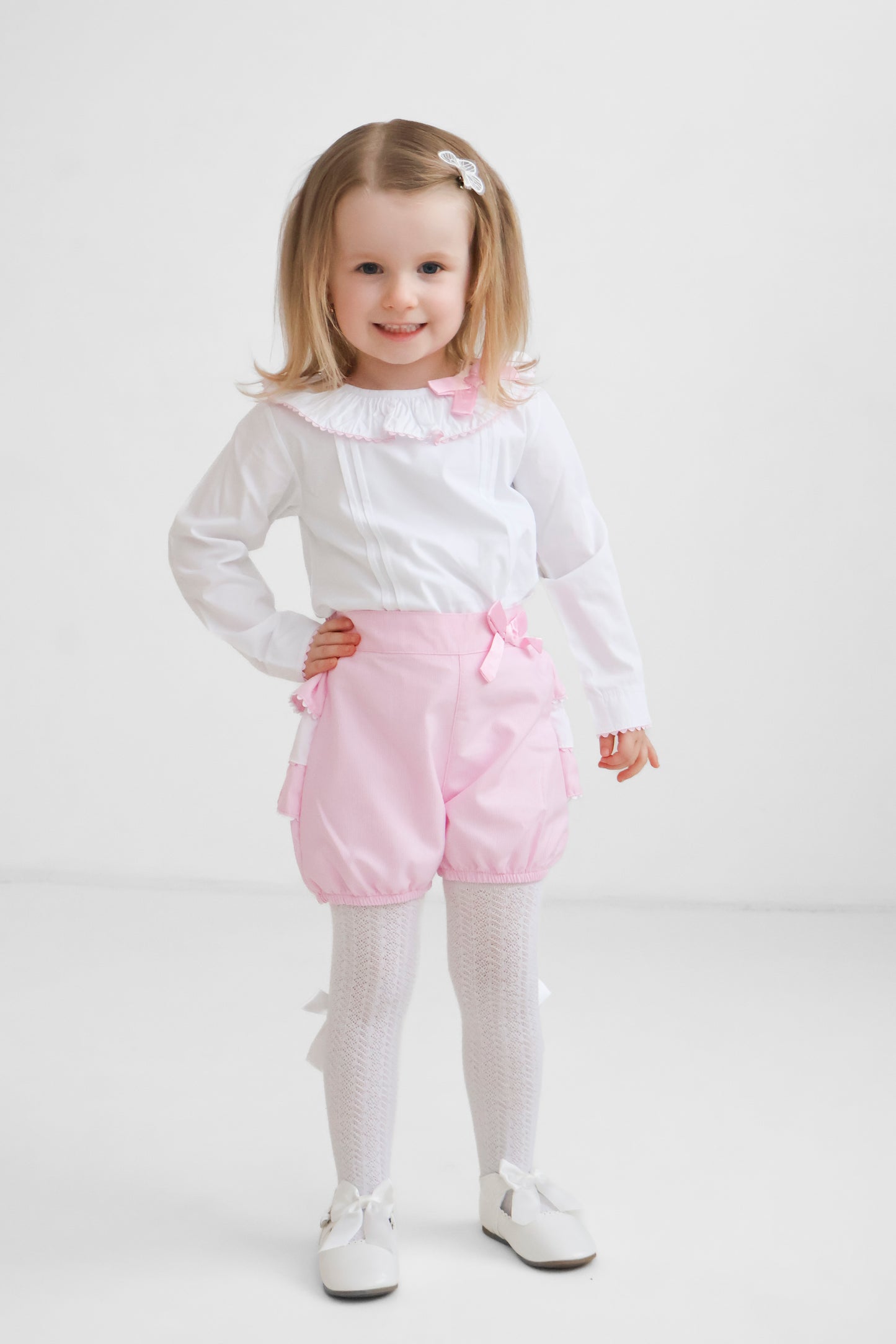 Pink frill pant set