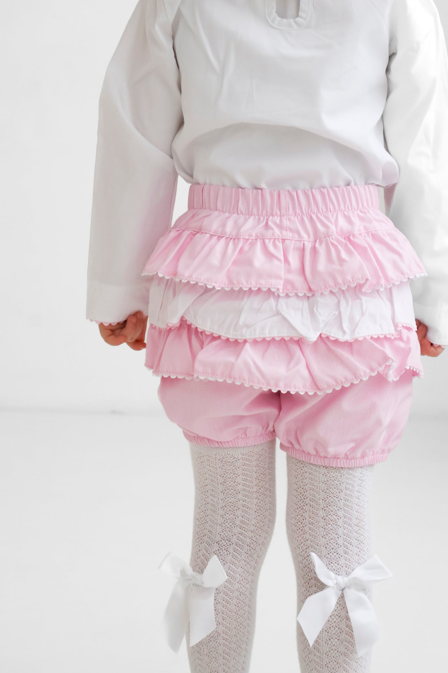 Pink frill pant set