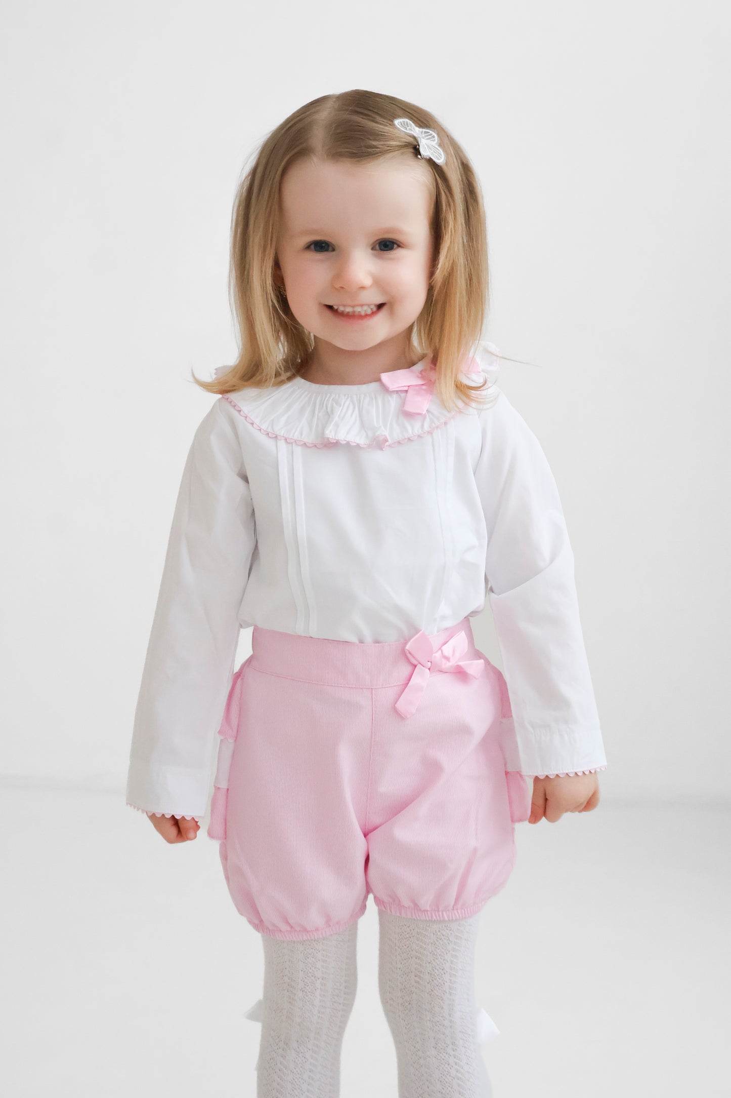 Pink frill pant set